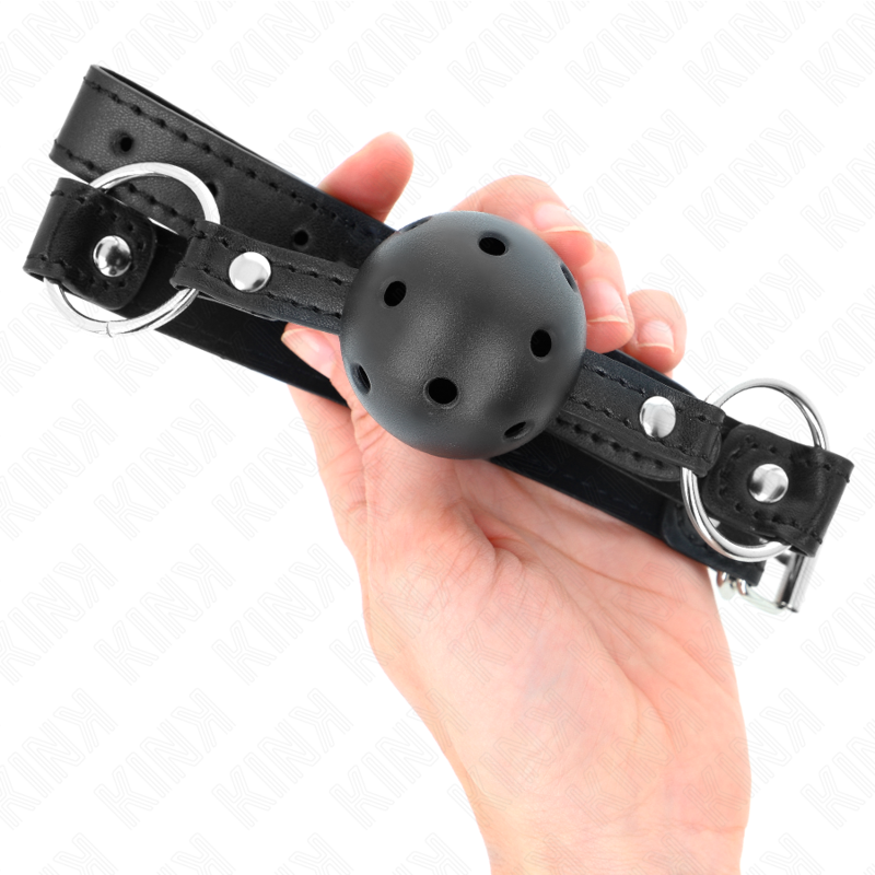 KINK - HOLLOW BLACK BALL HARD 4.5 CM GAG MODEL 1 63.5 X 2 CM