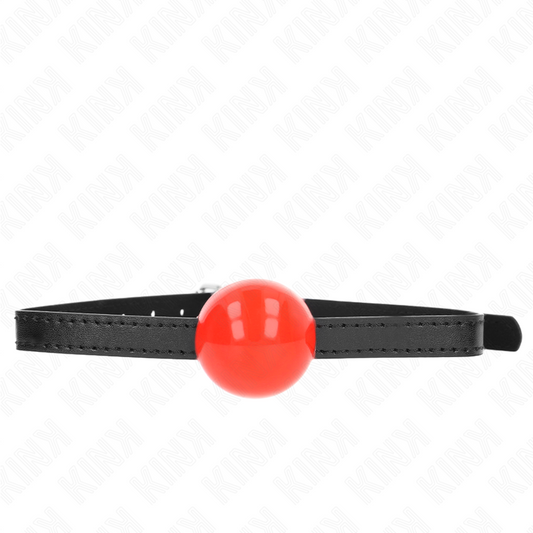 KINK - RED SIMPLE BALL GAG 4 CM 65 x 1.5 CM