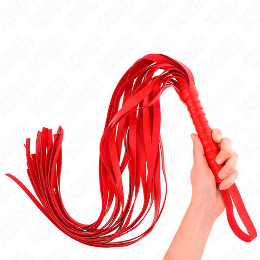 KINK - RED SHORT HANDLE WHIP 70 CM