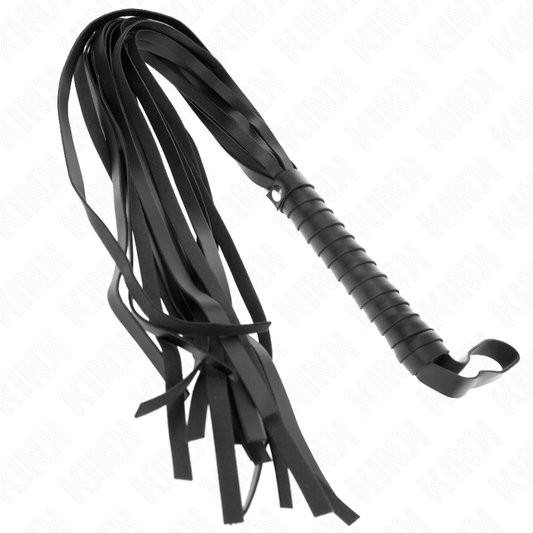 KINK - BLACK SHORT HANDLE LONG TAIL WHIP 70 CM