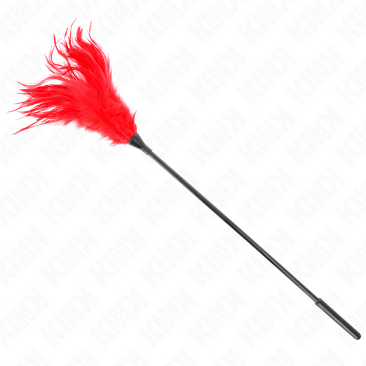 KINK - MULTIPLE RED TICKLING FEATHERS 45 CM