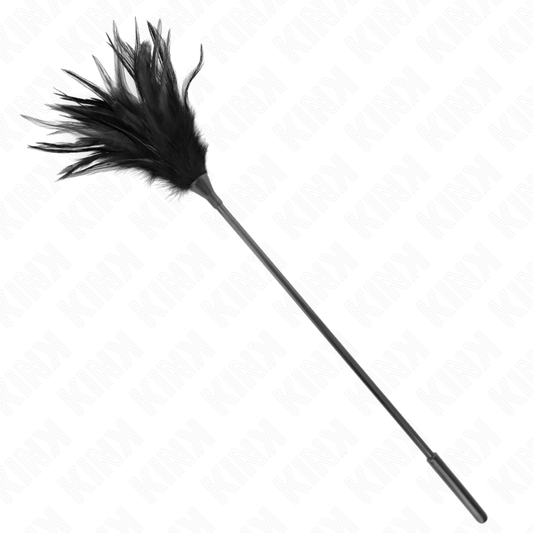 KINK - MULTIPLE BLACK TICKLING FEATHERS 45 CM