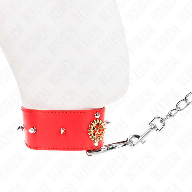 KINK - RED DIAMOND NECKLACE WITH 65 CM ADJUSTABLE BELT 35-51 CM X 7 CM