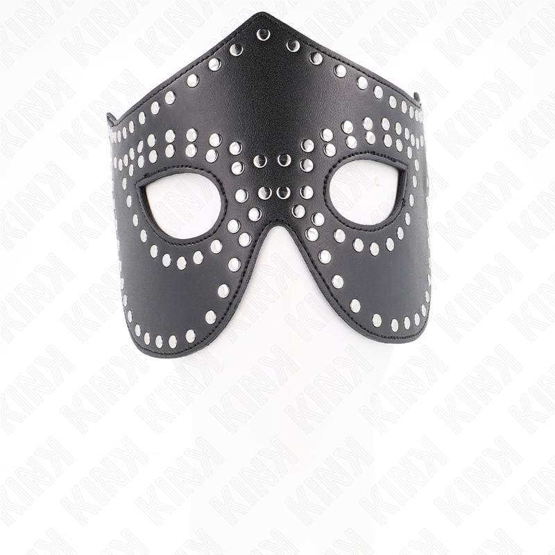 KINK - LEDERMASKE MIT NIETEN MODELL 2 30 x 12 CM