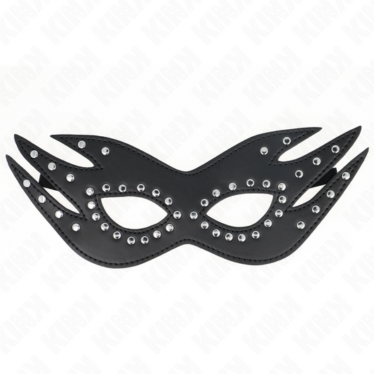 KINK - LEATHER MASK WITH RIVETS MODEL 3 26 x 9.5 CM