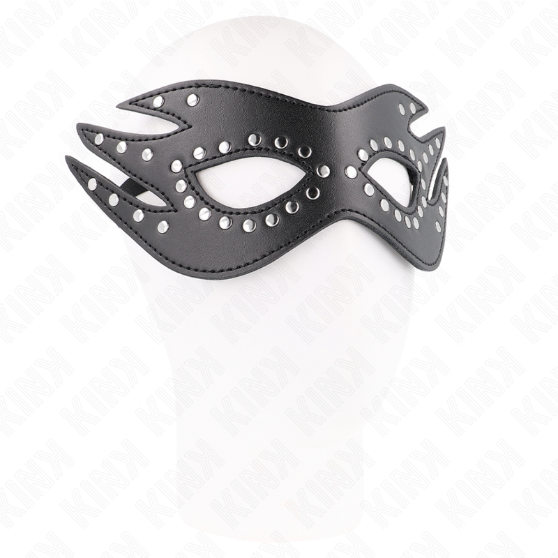 KINK - LEDERMASKE MIT NIETEN MODELL 3 26 x 9,5 CM