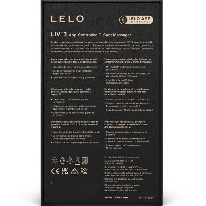 LELO - LIV™ 3 ESTIMULADOR G-SPOT ROSA