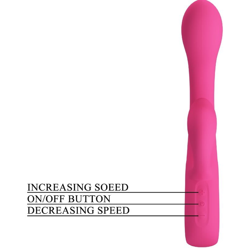 PRETTY LOVE - FRITZ RABBIT VIBRADOR 12 VIBRAÇÕES ROSA