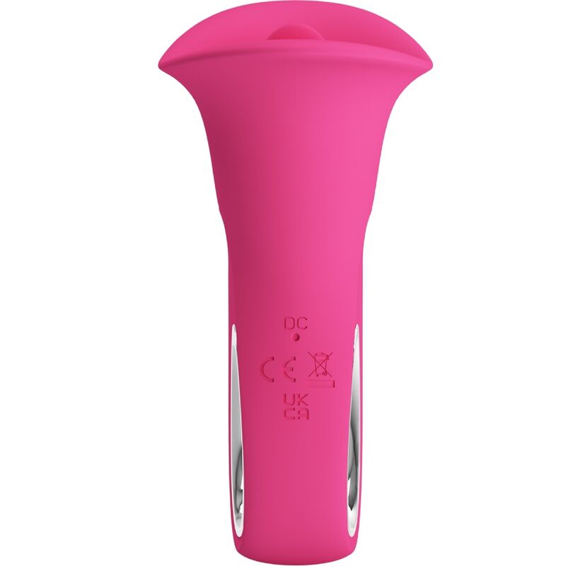 PRETTY LOVE - CLYDE VIBRADOR ORAL LÍNGUA VIBRANTE 12 VIBRAÇÕES ROSA