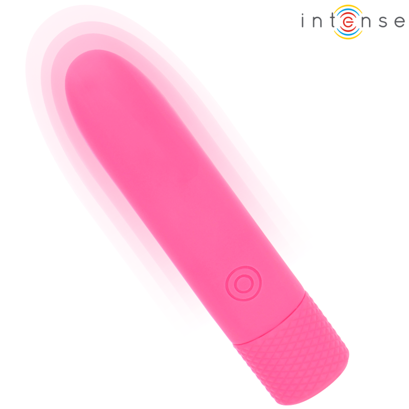 INTENSE - SYMONE  USB RECARREGÁVEL VIBRATÓRIA BULLET 8 VIBRAÇÕES ROSA 10 X 2,2 CM