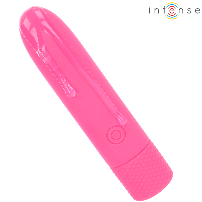 INTENSE - SYMONE  USB RECARREGÁVEL VIBRATÓRIA BULLET 8 VIBRAÇÕES ROSA 10 X 2,2 CM