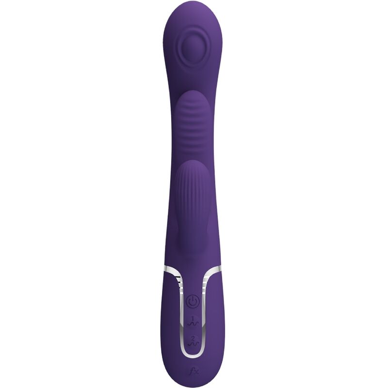 PRETTY LOVE - SHANIA TRIPLE RABBIT VIBRADOR MULTIFUNCIONAL ROXO