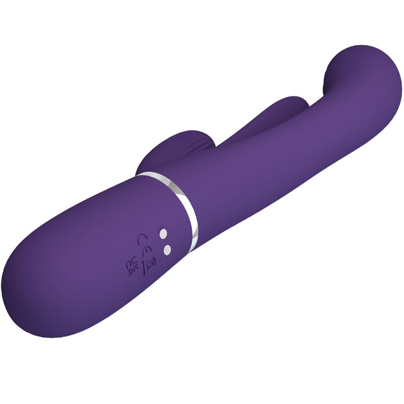 PRETTY LOVE - SHANIA TRIPLE RABBIT VIBRADOR MULTIFUNCIONAL ROXO