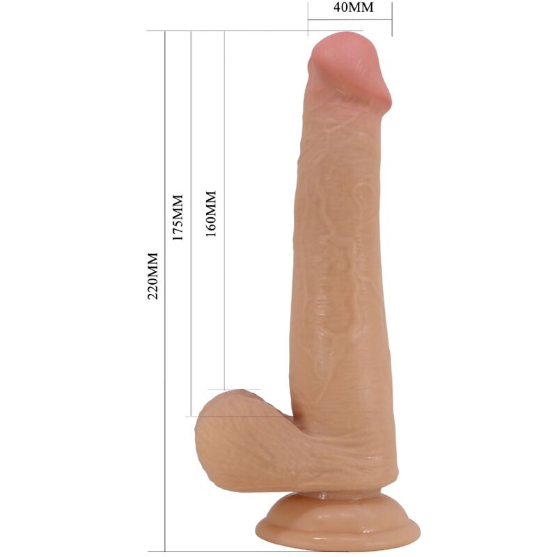 PRETTY LOVE - REALISTIC DILDO HIGH 22 CM FLESH