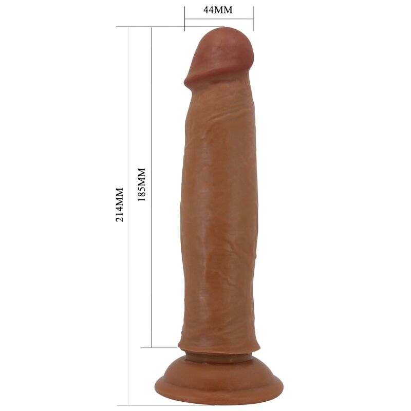 PRETTY LOVE - KEON REALISTIC DILDO 21 CM BROWN