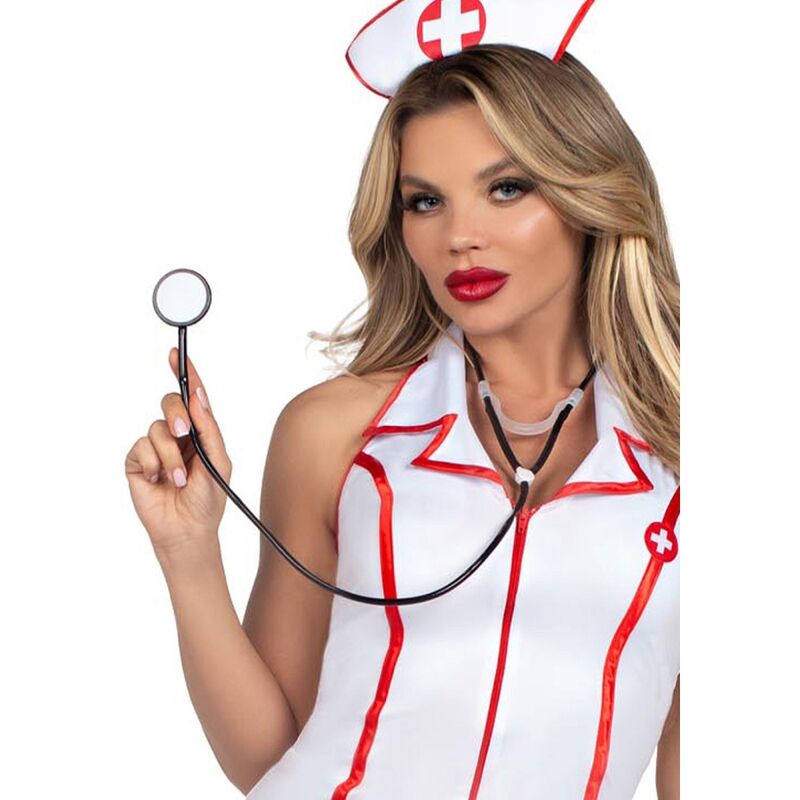 LEG AVENUE - WHITE HEAD NURSE COSTUME S/M