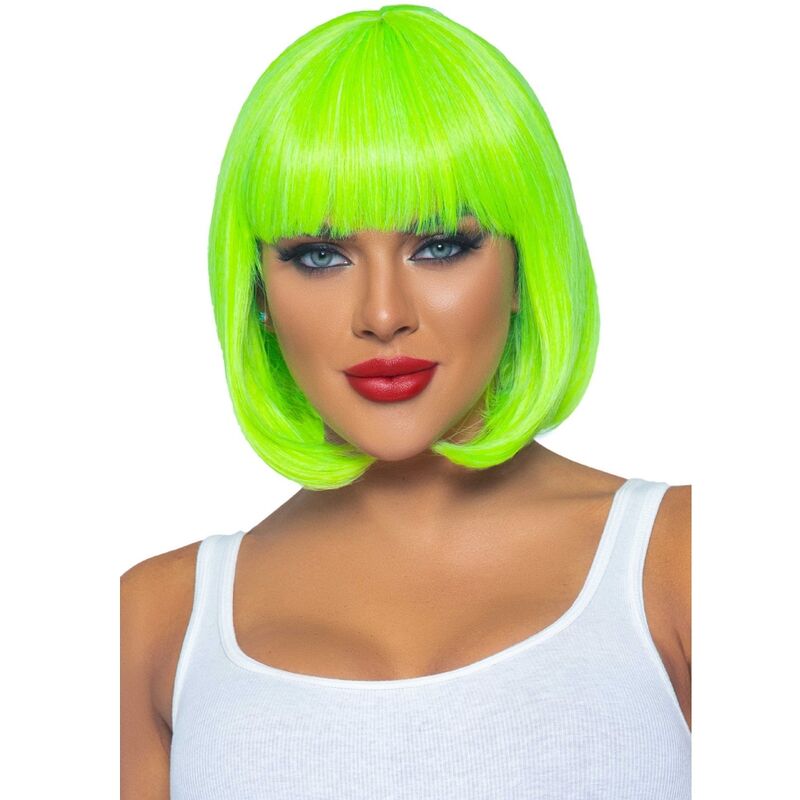 LEG AVENUE – NEONGRÜNE FLUORESZIERENDE BOB-PERÜCKE