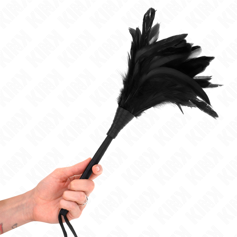 KINK - PENAS DE FRANGO EM FORMA DE CHIFRE BLACK MAIDS 36 CM