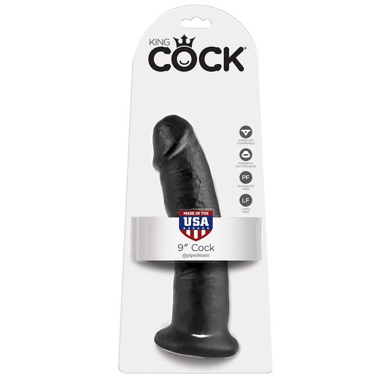 KING COCK - 9 DILDO PRETO 22.9 CM