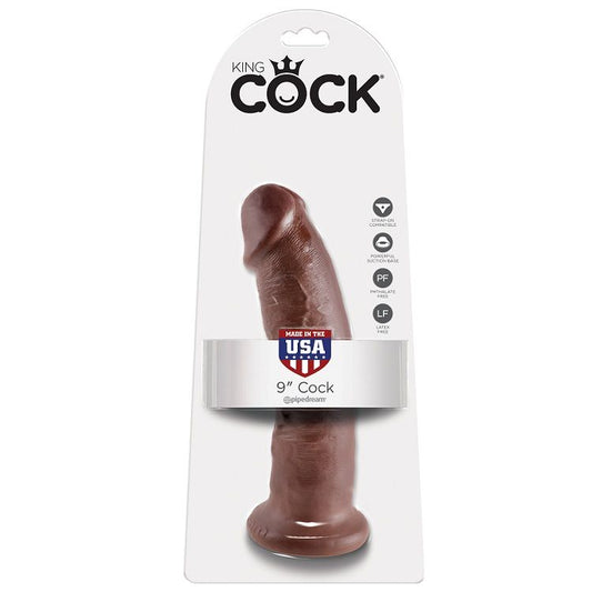 KING COCK - 9 DILDO MARROM 22.9 CM