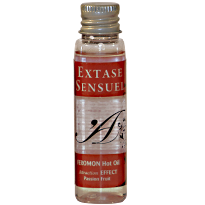 SENSUAL EXTASE - HEAT EFFECT MASSAGE OIL WITH PASSION FRUIT PHEROMONES TRAVEL 35 ML