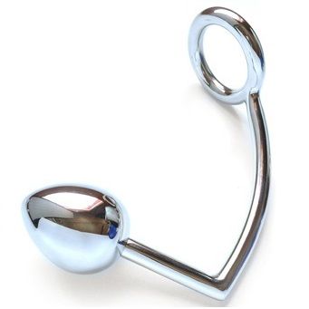 HARD METAL - RING WITH ANAL HOOK 45MM