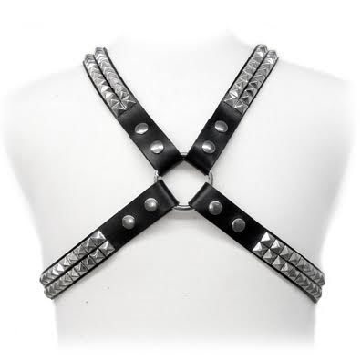 LEDERBODY - PYRMIDE STUD HARNESS