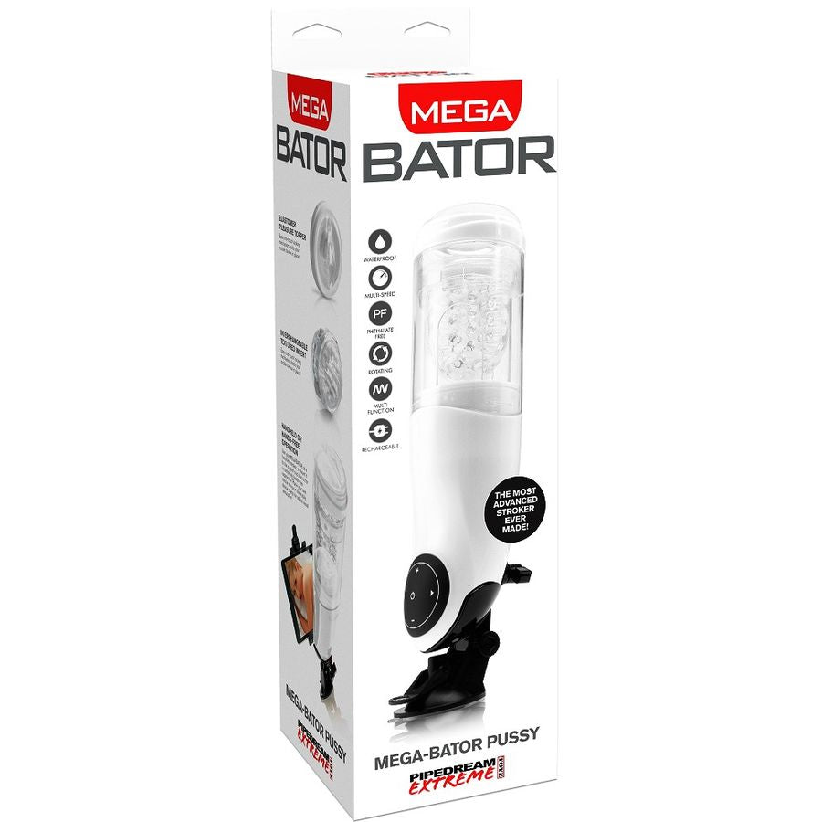 EXTREME TOYZ - PDX MEGA BATOR USB-MASTURBATOR FÜR MÄNNLICHE VAGINA, WEISS