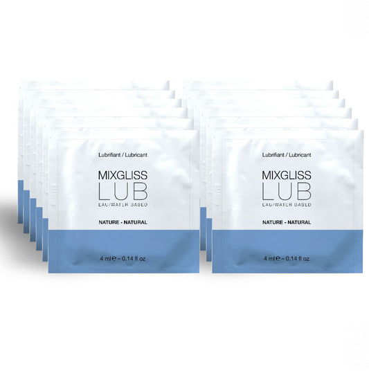 MIXGLISS - NATURAL WATER BASED LUBRICANT 12 SINGLE DOSE 4 ML