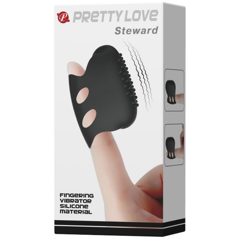 PRETTY LOVE - STEWARD BLACK VIBRATING THIMBLE