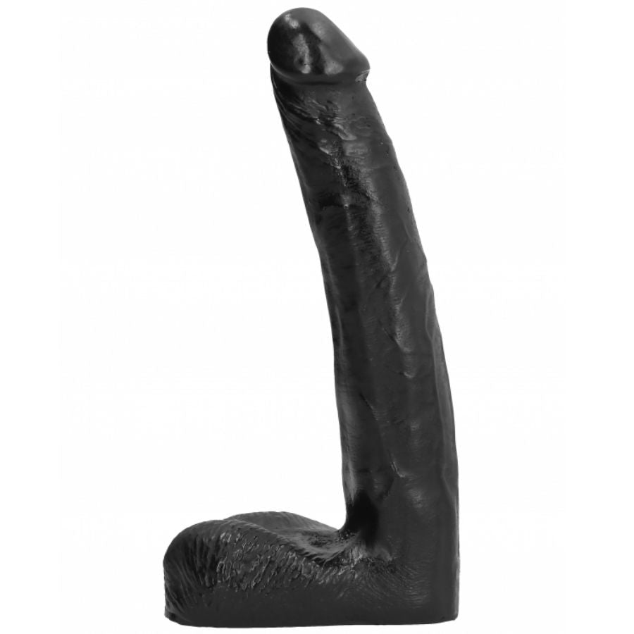 GANZ SCHWARZ - REALISTISCHER DILDO 21 CM