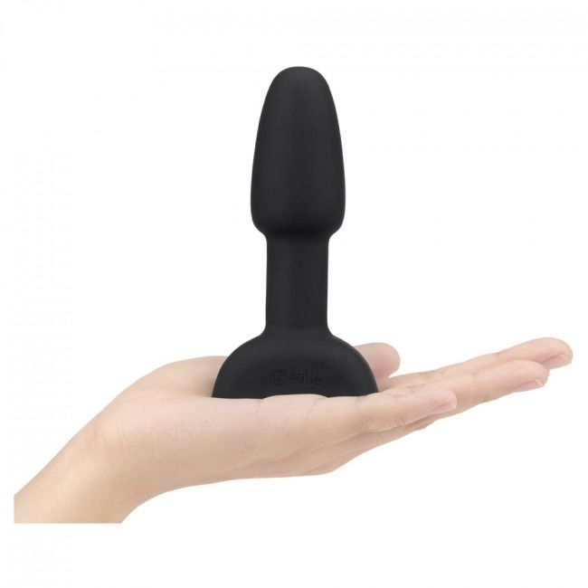 B-VIBE - PLUG ANAL DE CONTROLE REMOTO RIMMING PETITE PRETO