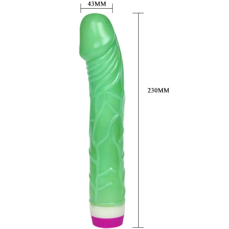 BAILE - VIBRADOR WAVES OF PLEASURE 23 CM VERDE