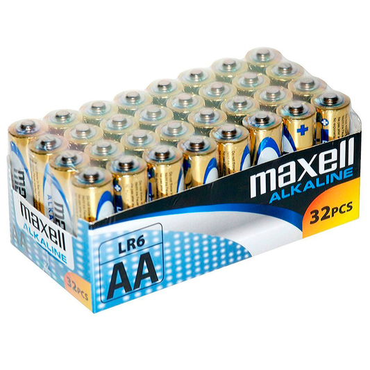 MAXELL - ALKALINE PACK AA LR6*32 UDS