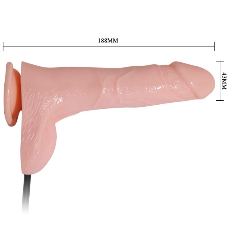 BAILE - REALISTISCHER VIBRIERENDER UND AUFBLASBARER DILDO 18,8 CM