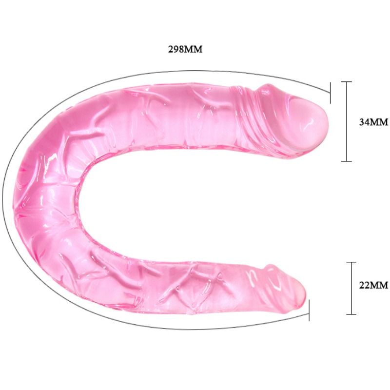 TANZ - DOPPELTER ROSA DILDO DOPPEL-DONG