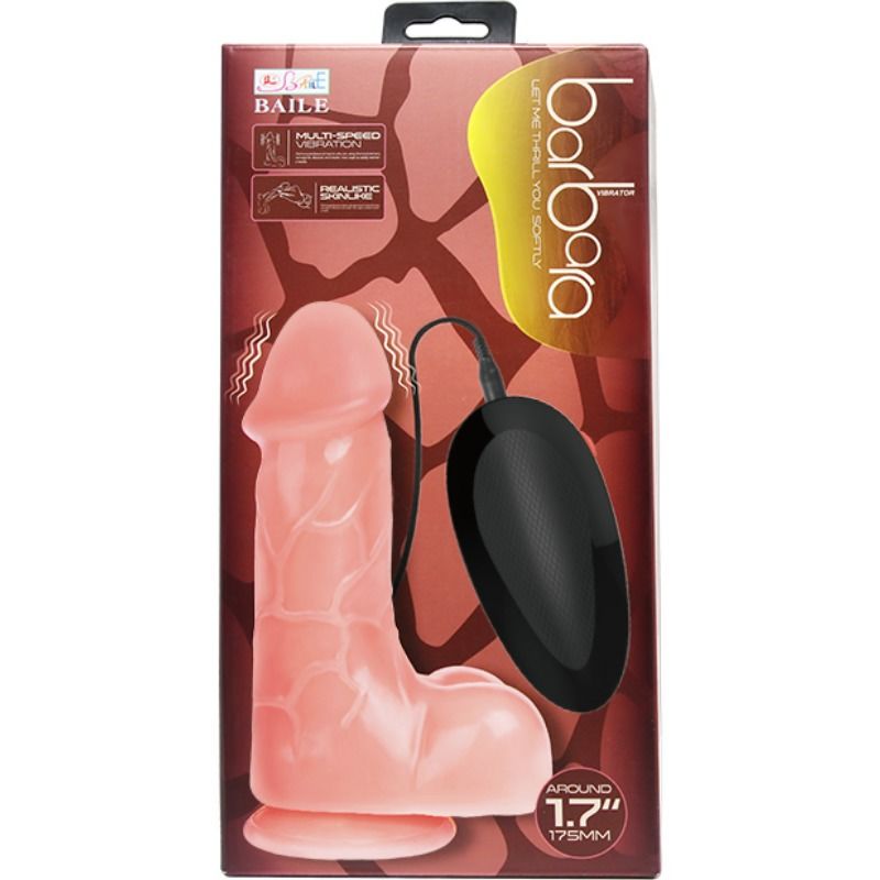 BAILE - VIBRADOR REALISTA NATURAL BARBARA 22 CM