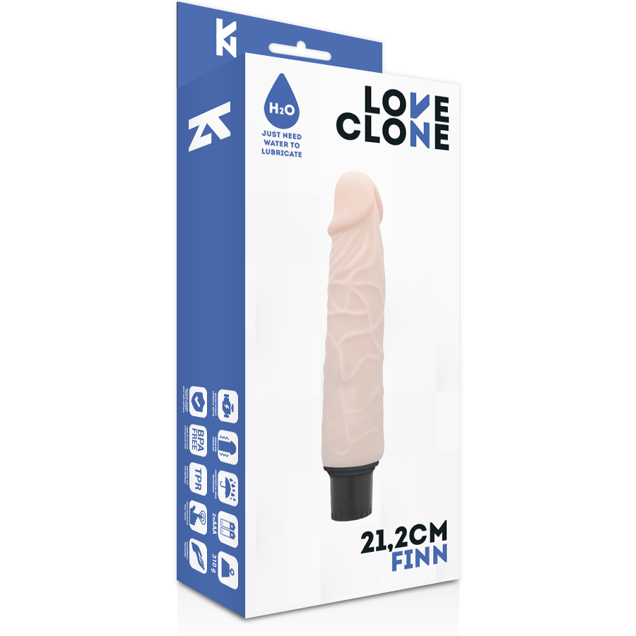 LOVECLONE - FINN SELF-LUBRICANT VIBRATOR 21.2 CM -O- 3.8 CM