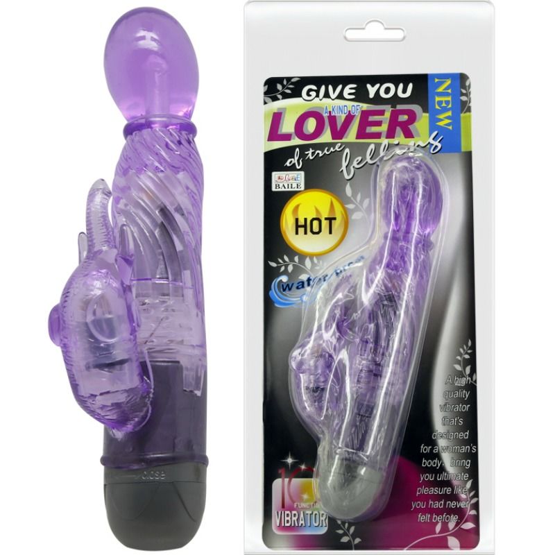 DANCE - GIVE YOU A LOVER'S TYPE OF VIBRATOR WITH LILAC RABBIT 10 MODES