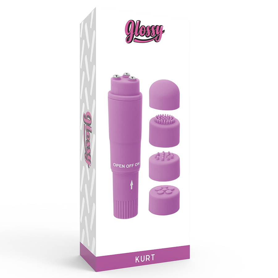 GLOSSY - PURPLE KURT POCKET MASSAGER