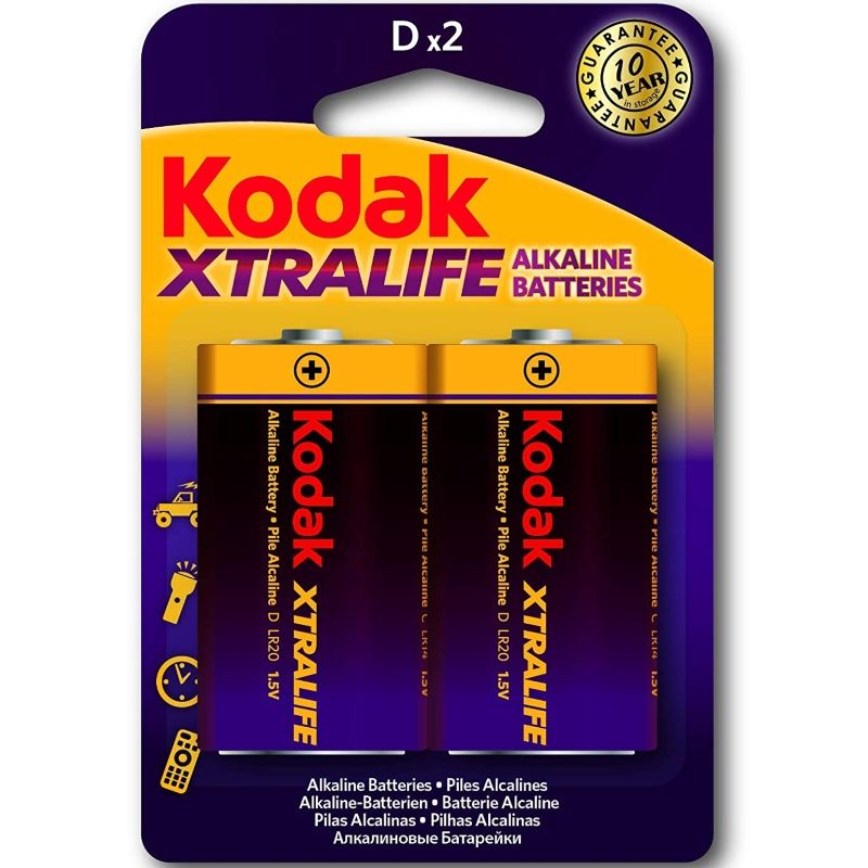 KODAK - BATERIAS ALCALINAS XTRALIFE LR20 D LR20 1,5V