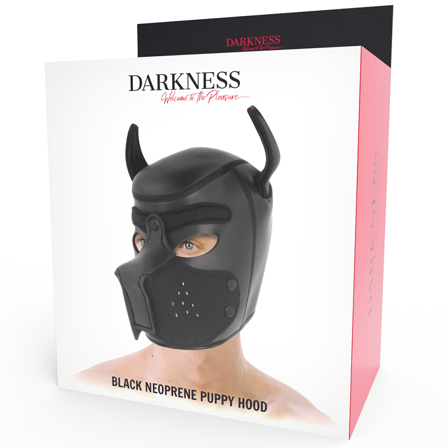 DARKNESS - MSCARA DE NEOPRENE PARA CES COM FOCINHO REMOVÍVEL M