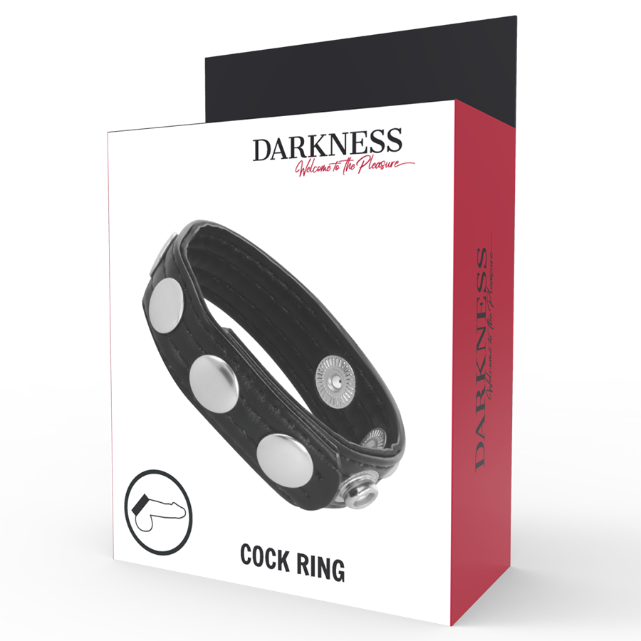 DARKNESS - EREKTIONSRING AUS LEDER