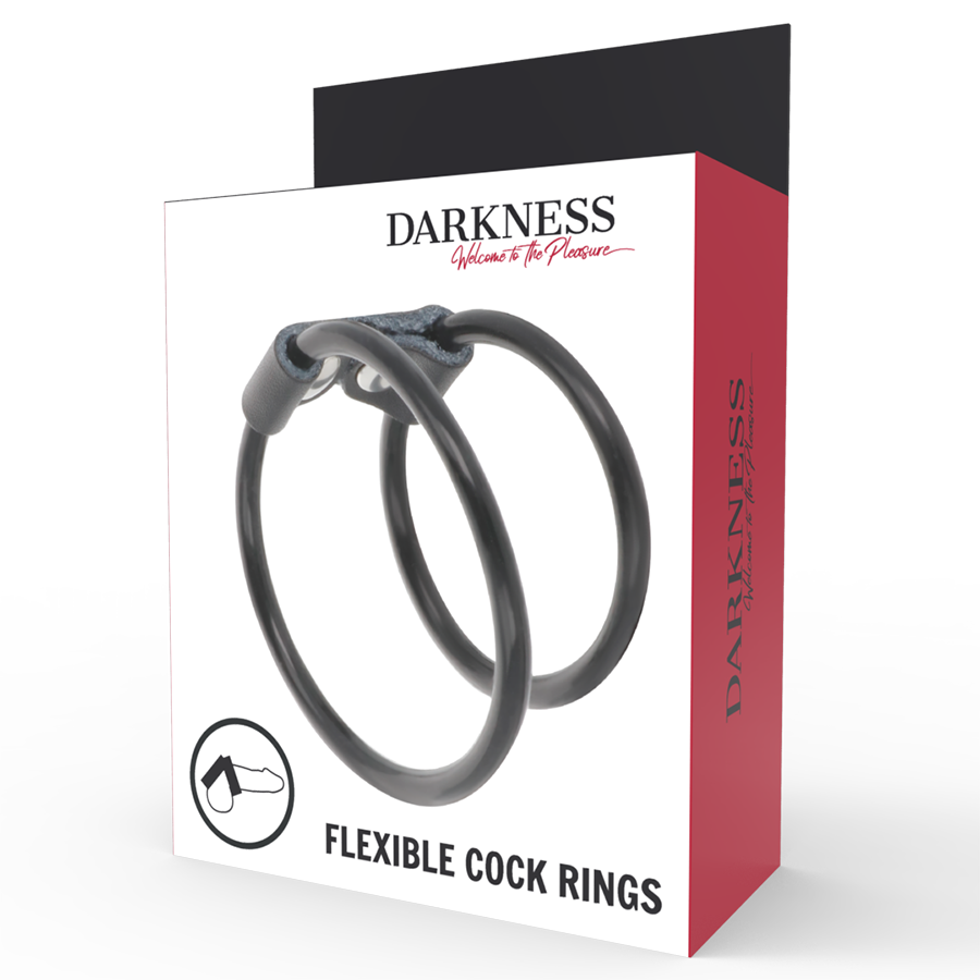 DARKNESS - FLEXIBLER DOPPELTER COCKRING