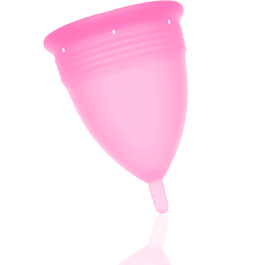 STERCUP – ROSA FDA-MENSTRUATIONSTASSE AUS SILIKON – GRÖSSE L