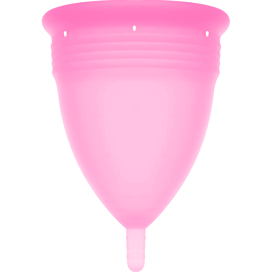 STERCUP – ROSA FDA-MENSTRUATIONSTASSE AUS SILIKON – GRÖSSE L