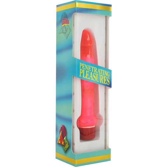 SEVEN CREATIONS - PINK THIN JELLY ANAL VIBRATOR