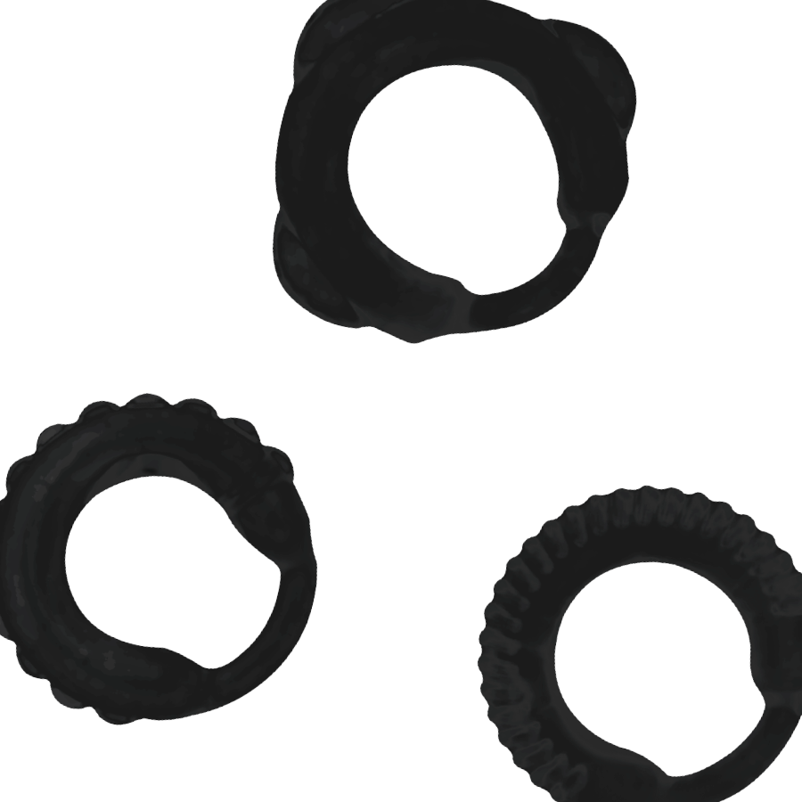 ADDICTED TOYS - C RING SET - BLACK