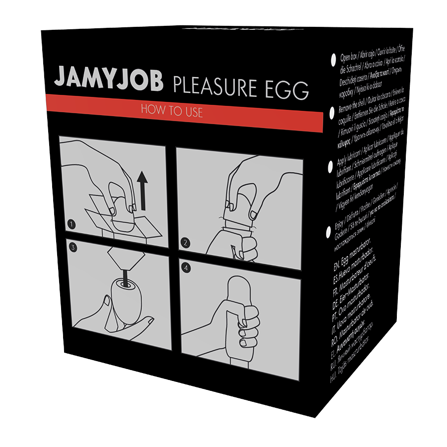 JAMYJOB - DISKRETER SCHWARZER EI-MASTURBATOR