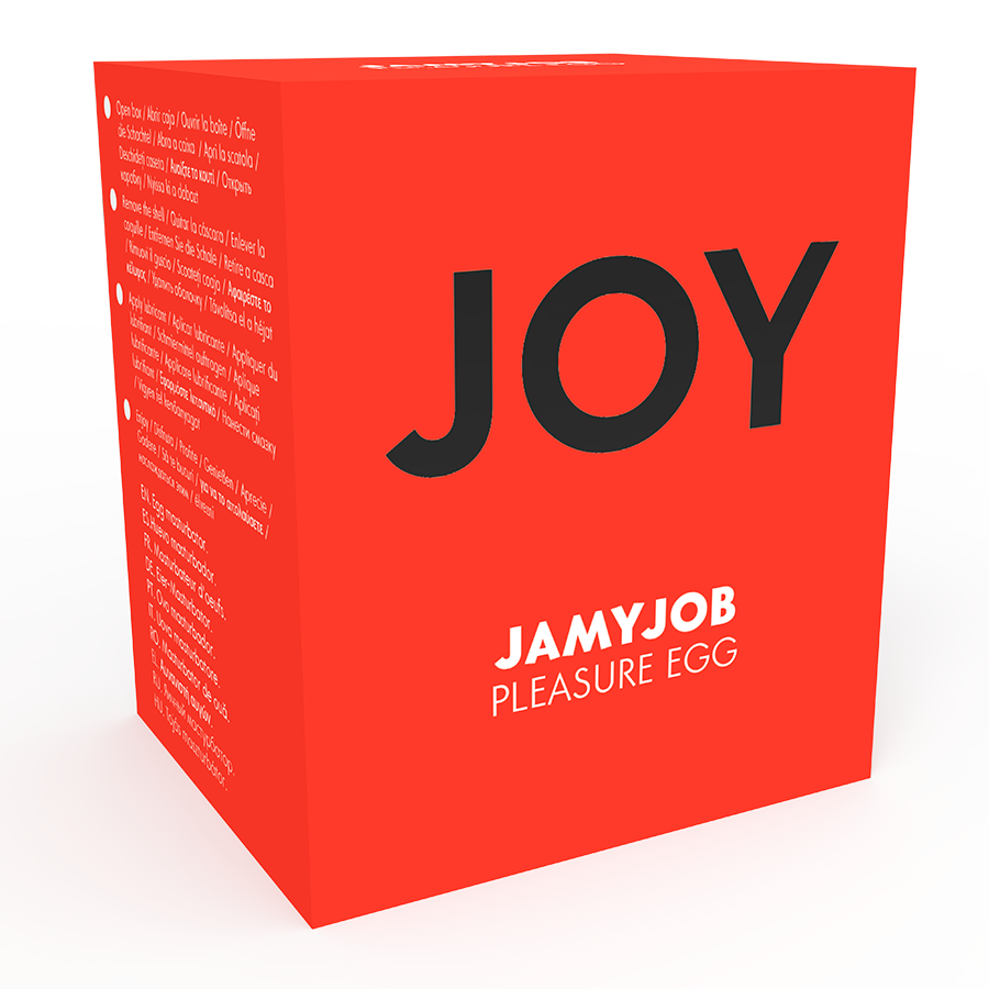 JAMYJOB -MASTURBADOR DE OVO VERSO VERMELHA DISCRETT